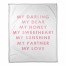 My Darling My Love 30x40 Coral Fleece Blanket