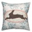 Vintage Florals Rabbit 18x18 Spun Poly Pillow