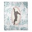 Vintage Florals Rabbit 50x60 Coral Fleece Blanket