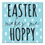 Easter Makes Me Hoppy 12x12 Canvas Wall Art
