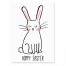 Hoppy Easter Bunny 5x7 Tabletop Canvas