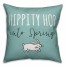 Hippity Hop Into Spring 18x18 Spun Poly Pillow