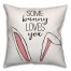 Some Bunny Loves You 18x18 Spun Poly Pillow