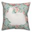 White Rabbit with Roses 18x18 Spun Poly Pillow