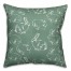 Green Bunny Pattern 18x18 Spun Poly Pillow