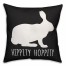 Hippity Hoppity 18x18 Spun Poly Pillow