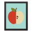 Mod Apple 11x14 Black Framed Canvas
