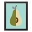 Mod Pear 11x14 Black Framed Canvas
