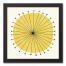 Groovy Yellow Bloom 12x12 Black Framed Canvas