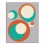 Retro Circles 16x20 Canvas Wall Art