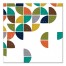 Mod Half Circles 20x20 Canvas Wall Art