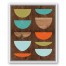 Stacked Bowls 16x20 White Floating Framed Canvas