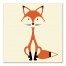 Mod Fox 16x16 Canvas Wall Art