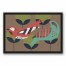 Bird Garden Party 16x24 Black Floating Framed Canvas