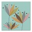 Mod Flower Blooms 20x20 Canvas Wall Art