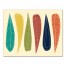 Retro Feathers 11x14 Canvas Wall Art