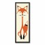 Mod Fox 12x36 Black Framed Canvas