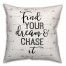 Find Your Dream And Chase It 18x18 Spun Poly Pillow