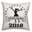 Cheerleading 18x18 Personalized Spun Poly Pillow