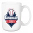 Baseball 15 oz Personalized Mug