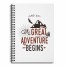 The Great Adventure Begins 6x8 Ruled Spiral Notebook