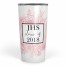 Pink Floral Monogram 20 oz Personalized Tumbler