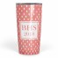 Coral Watercolor Monogram 20 oz Personalized Tumbler