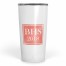 Coral Watercolor Monogram 20 oz Personalized Tumbler