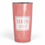 Coral Tribal Dots Monogram 20 oz Personalized Tumbler