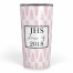 Pink Watercolor Triangles 20 oz Personalized Tumbler