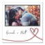 Script Heart 16x16 Personalized Canvas Wall Art