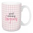 Good Morning Gorgeous Pink Buffalo Check 15 oz Mug