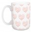 Pink & White Hearts 15 oz Mug