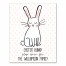 Easter Bunny Stops Here 11x14 Personalized Canvas Wall Art