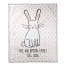 Polka Dots Bunny 50x60 Personalized Coral Fleece Blanket