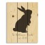 Bunny Family 10.5x14 Personalized Pallet Wood Art