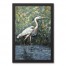 Painted Heron 12x18 Black Framed Canvas