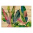 Colorful Banana Leaves 30x21 Pallet Wood Art