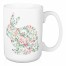 Floral Rabbit Mint 15 oz Mug