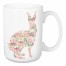 Floral Bunny Pink 15 oz Mug