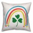 Rainbow Clover 18x18 Spun Poly Pillow
