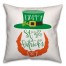 Happy St. Patrick's Day Leprechaun  18x18 Spun Poly Pillow