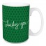 Lucky Me Green Polka Dots 15 oz Mug