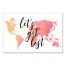 Let's Get Lost Map 20x30 Canvas Wall Art
