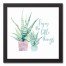 Enjoy the Little Things 12x12 Black Framed Canvas