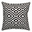 Black and White Diamond Pattern 18x18 Spun Poly Pillow
