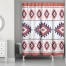 Rust Southwest Tribal Pattern 71x74 Shower Curtain