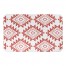 Rust Southwest Tribal Pattern 34x21 Bath Mat