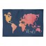 Watercolor Wander Map 2x3 Area Rug