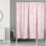 Millennial Pink Blooms 71x74 Shower Curtain